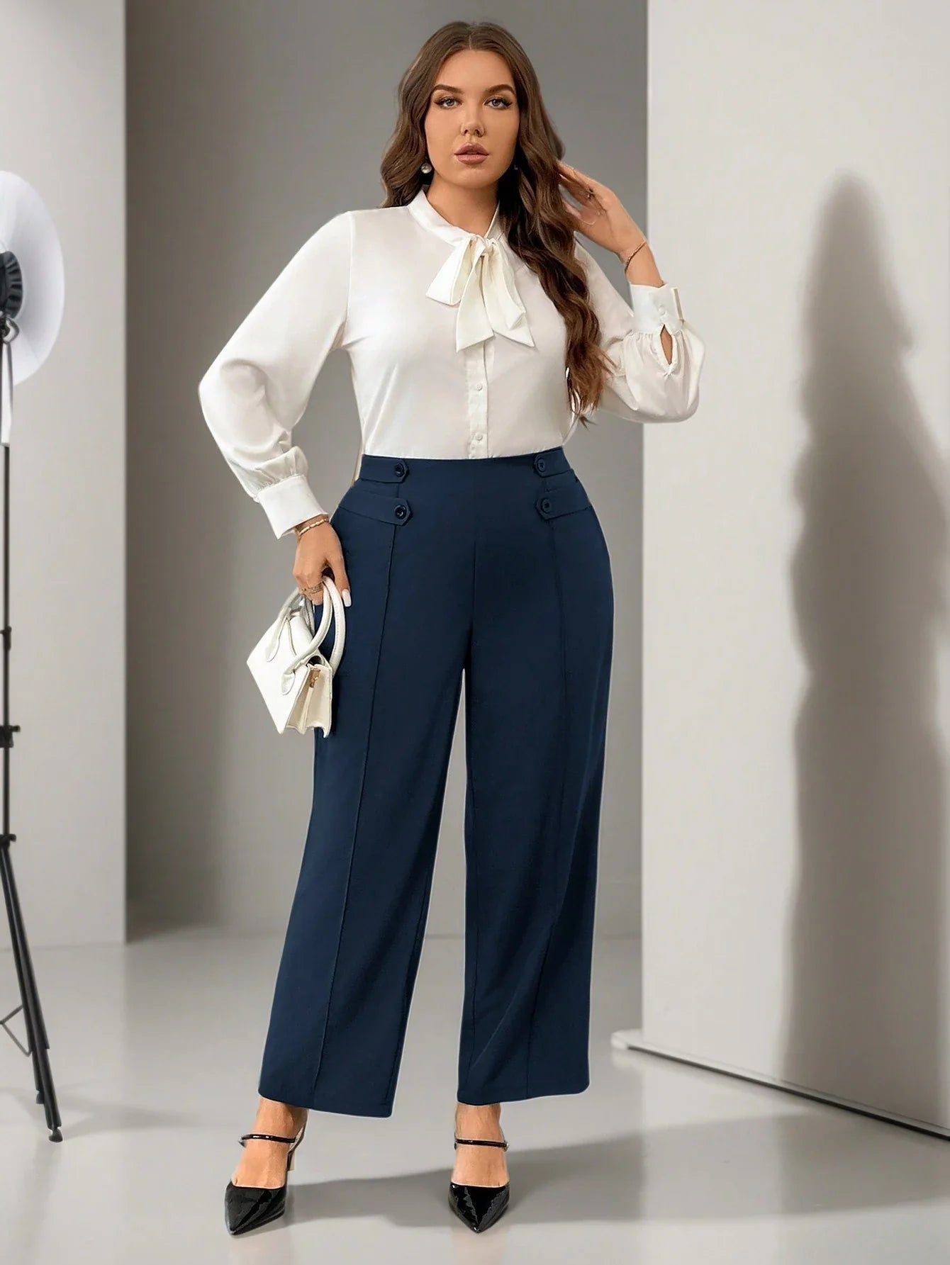 Calça Alfaiataria Feminina Plus Size