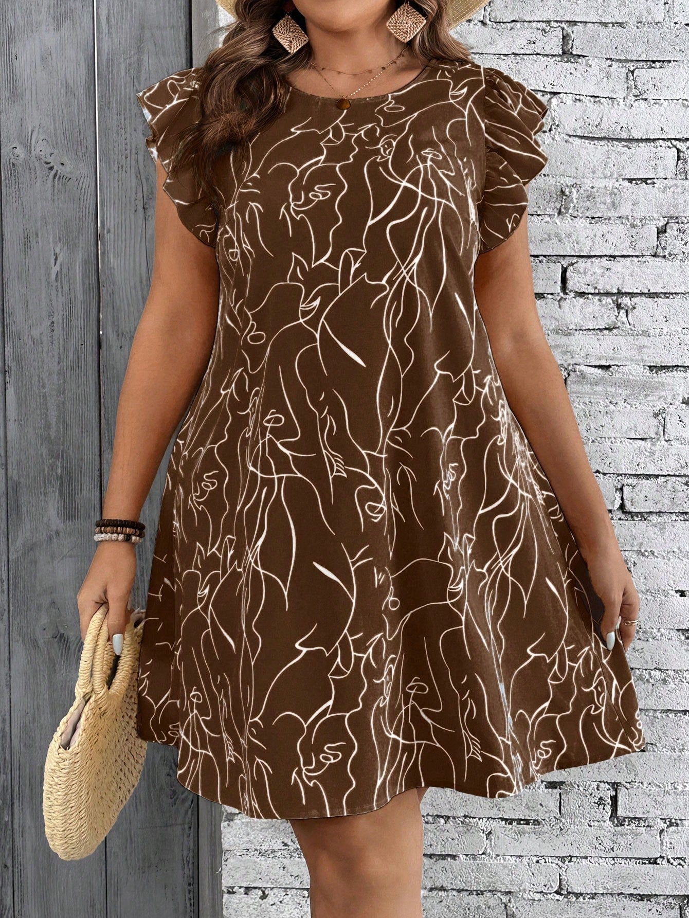 Vestido Curto Soltinho Plus Size