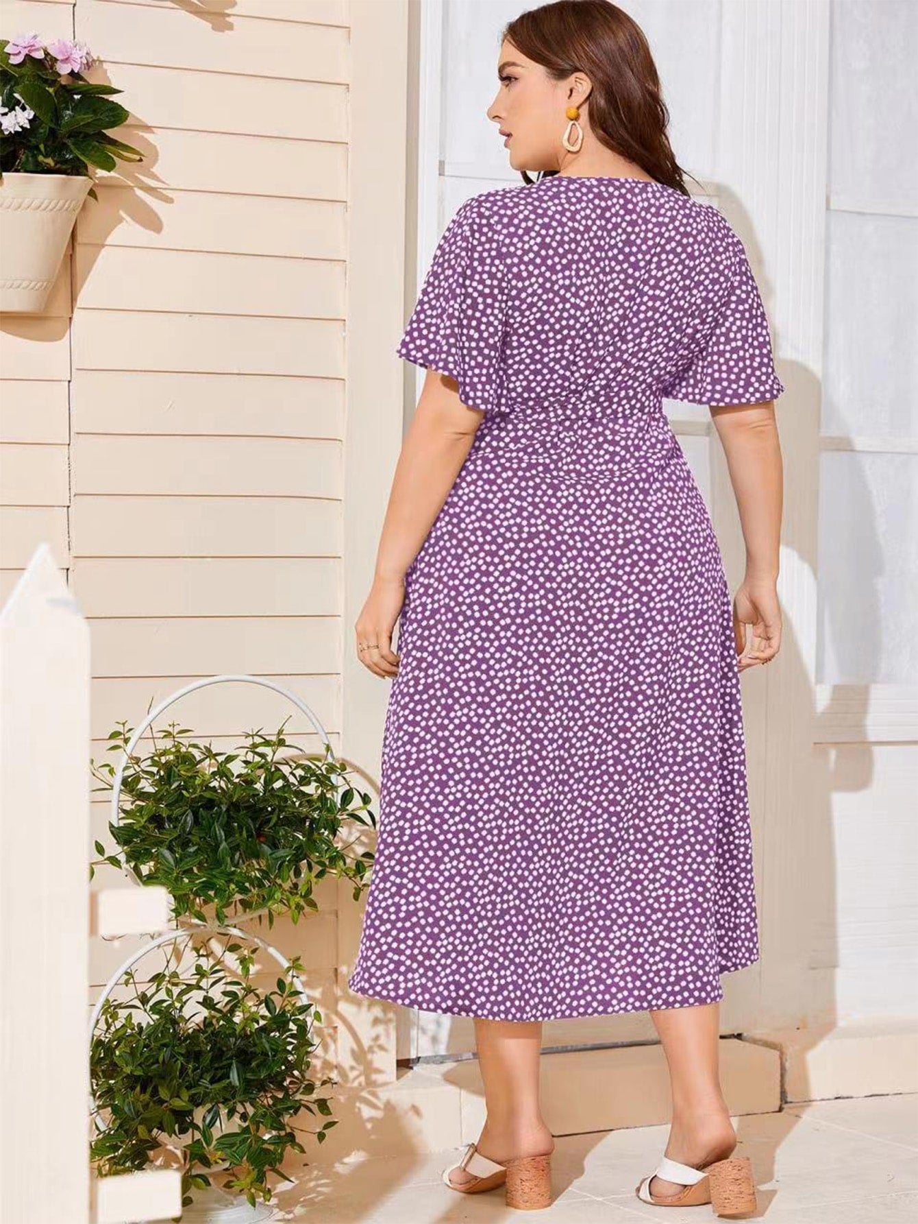 Vestido Midi Plus Size Feminino