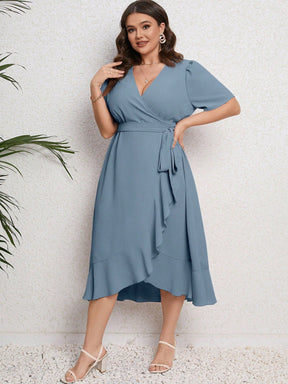 Vestido Plus Size Midi Envelope