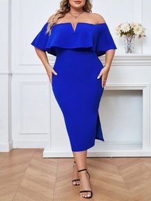 Vestido Midi Plus Size Minimalista