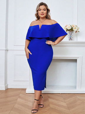 Vestido Midi Plus Size Minimalista