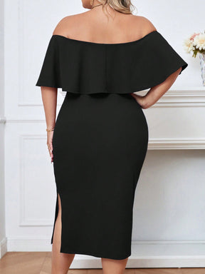 Vestido Midi Plus Size Minimalista