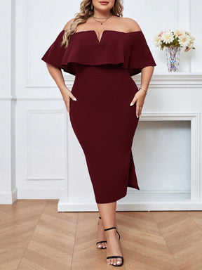 Vestido Midi Plus Size Minimalista