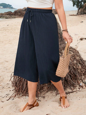 Calça Feminina Plus Size Soltinha Preta