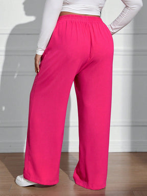 Calça Wide Leg Feminina Plus Size