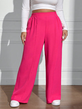 Calça Wide Leg Feminina Plus Size