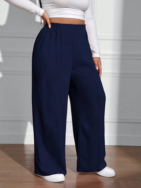 Calça Wide Leg Feminina Plus Size