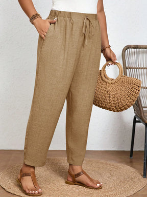 Calça Plus Size Feminina de Linho
