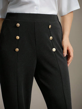 Calça Feminina Plus Size Reta Elegante